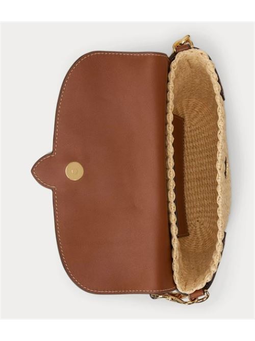 431p10158001 LAUREN RALPH LAUREN | LYNDEN-SHOULDER BAG.NATURAL